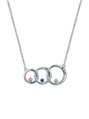 Personalized Family Circle Name Necklace