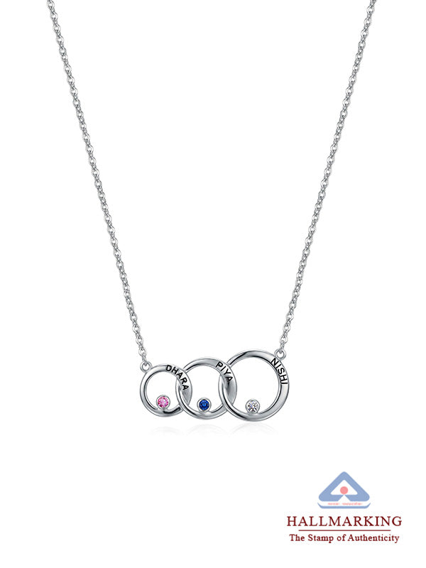 Personalized Family Circle Name Necklace