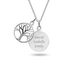 Personalised 925 Sterling Silver Message Necklace for Teen Women