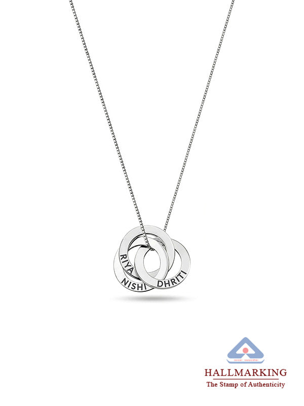 Personalized Russian Ring Family Necklace
