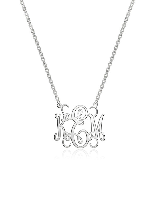 Personalized Monogram Circle Necklace