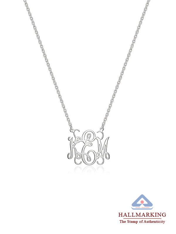 Personalized Monogram Circle Necklace