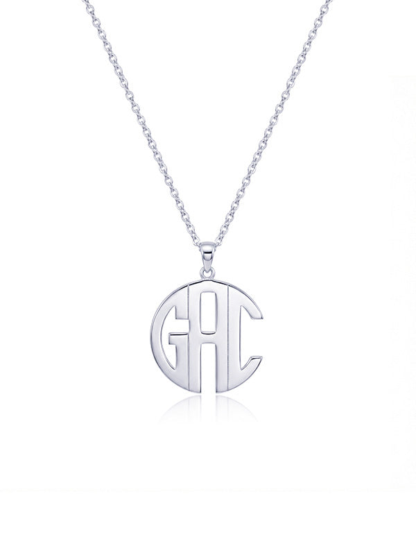 Personalized Monogram Script Necklace
