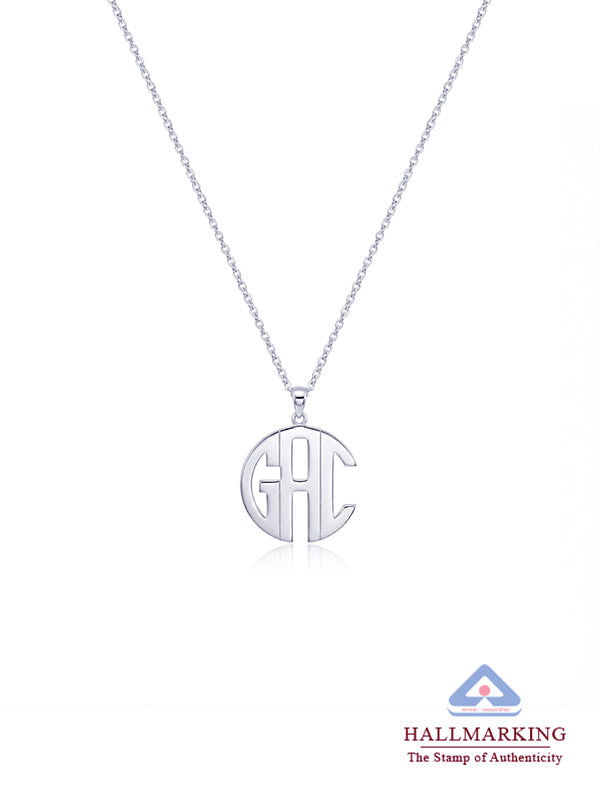 Personalized Monogram Script Necklace