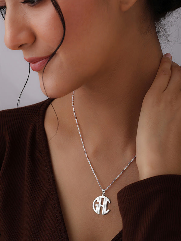 Personalized Monogram Script Necklace