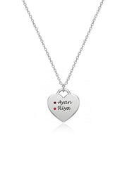 Personalized Engraved Name Heart Necklace