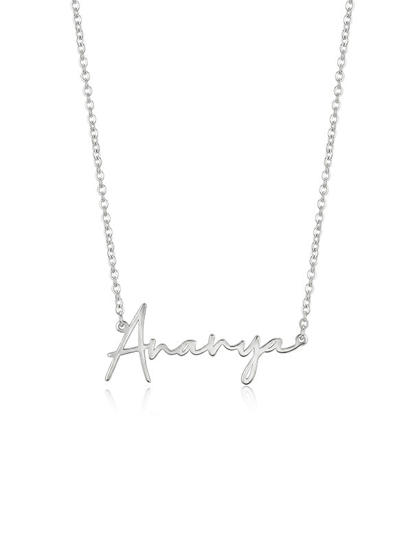 Personalized Classic Name Script Necklace