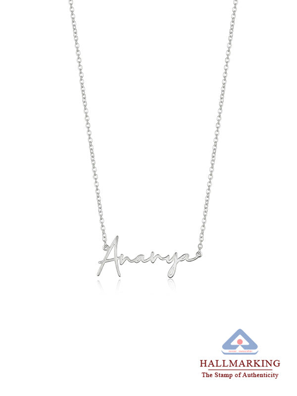 Nadia Personalized Classic Script Women's Necklace