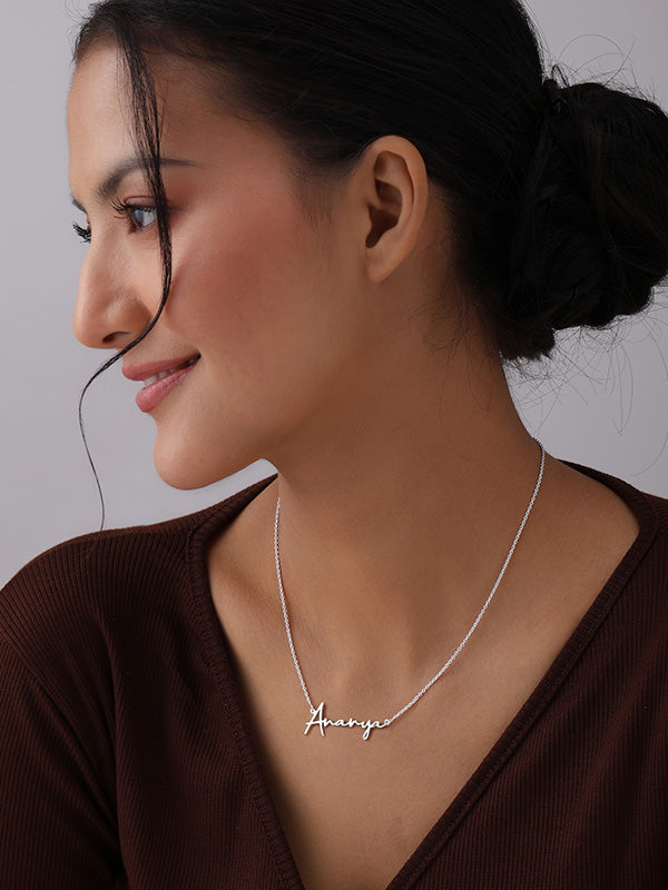 Personalized Classic Name Script Necklace