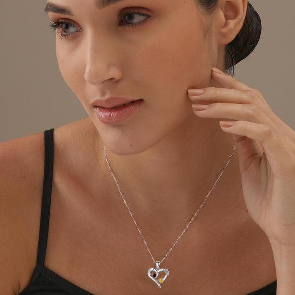 Our Lives Intertwined' - Interlocking Circles Necklace Silver - Lulu +  Belle Jewellery