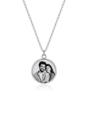 Personalized Double-Sided Photo Resin Necklace