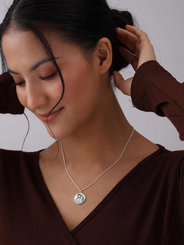 Personalized Double-Sided Photo Resin Necklace