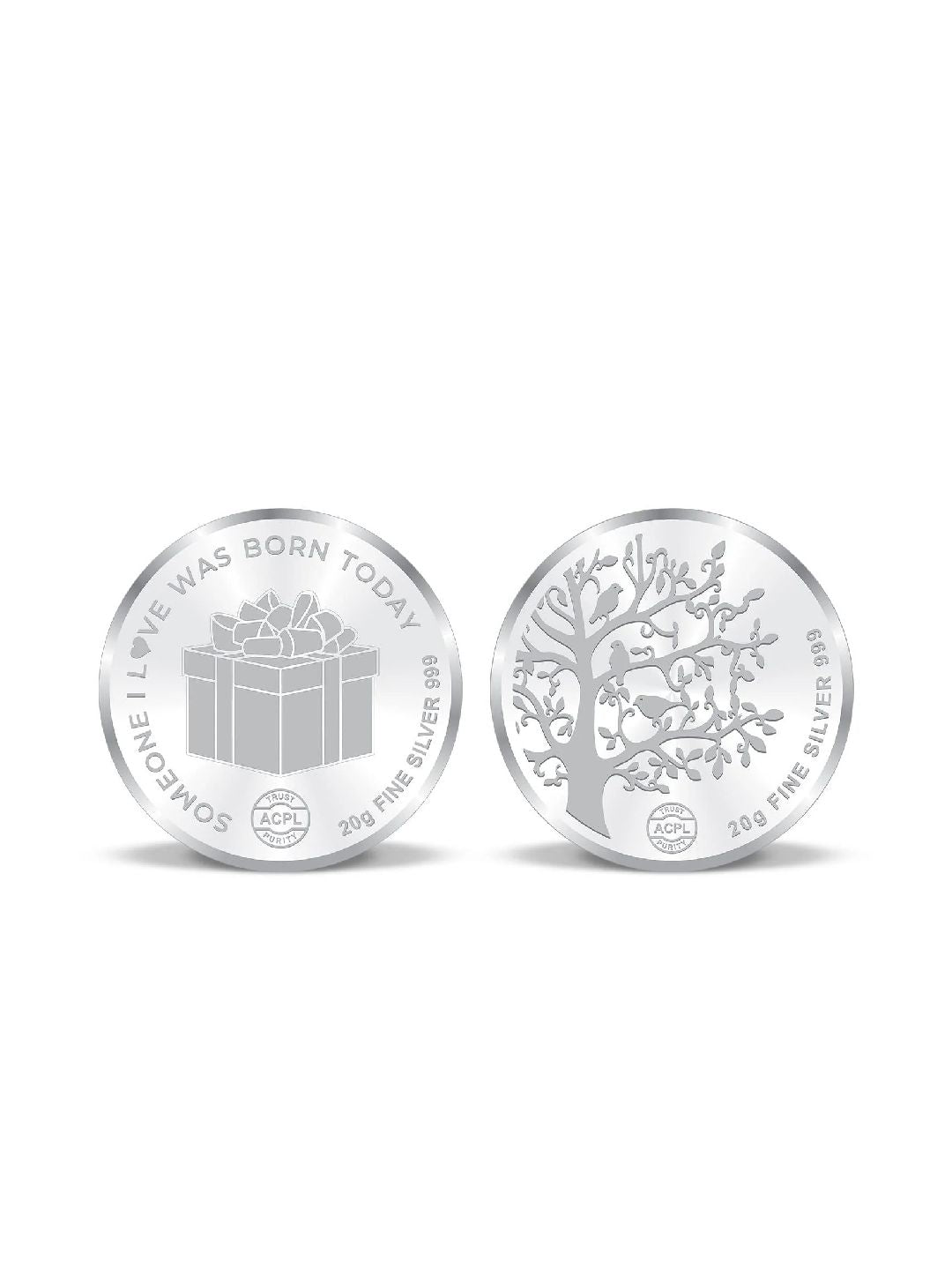 BIS Hallmarked Happy Birthday Celebration Ceremony Gift 999 Pure Silver Coin