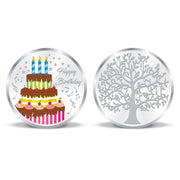 BIS Hallmarked Happy Birthday Celebration Ceremony Gift 999 Pure Silver Coin