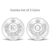 BIS Hallmarked King and Queen Silver Coin Combo 999 Pure