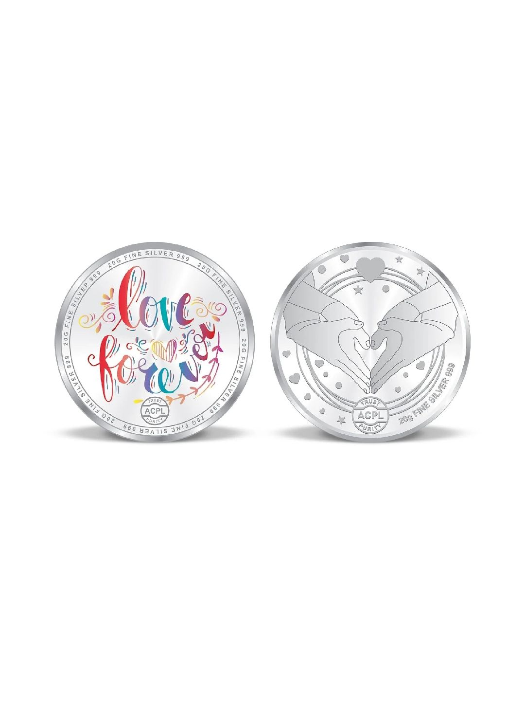 BIS Hallmarked Wedding Anniversary Silver Coin 999 pure