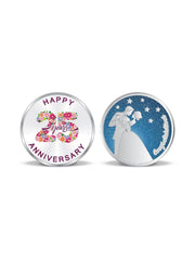 BIS Hallmarked Wedding Anniversary Silver Coin 999 pure