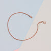 925 Sterling Silver Lightweight 1.8mm Diamond-Cut Braided Rope Chain Anklets for Women (SINGLE ANKLET)
