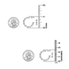 925 Sterling Silver Twisted Rope Round Hoop Earrings for Women Teen