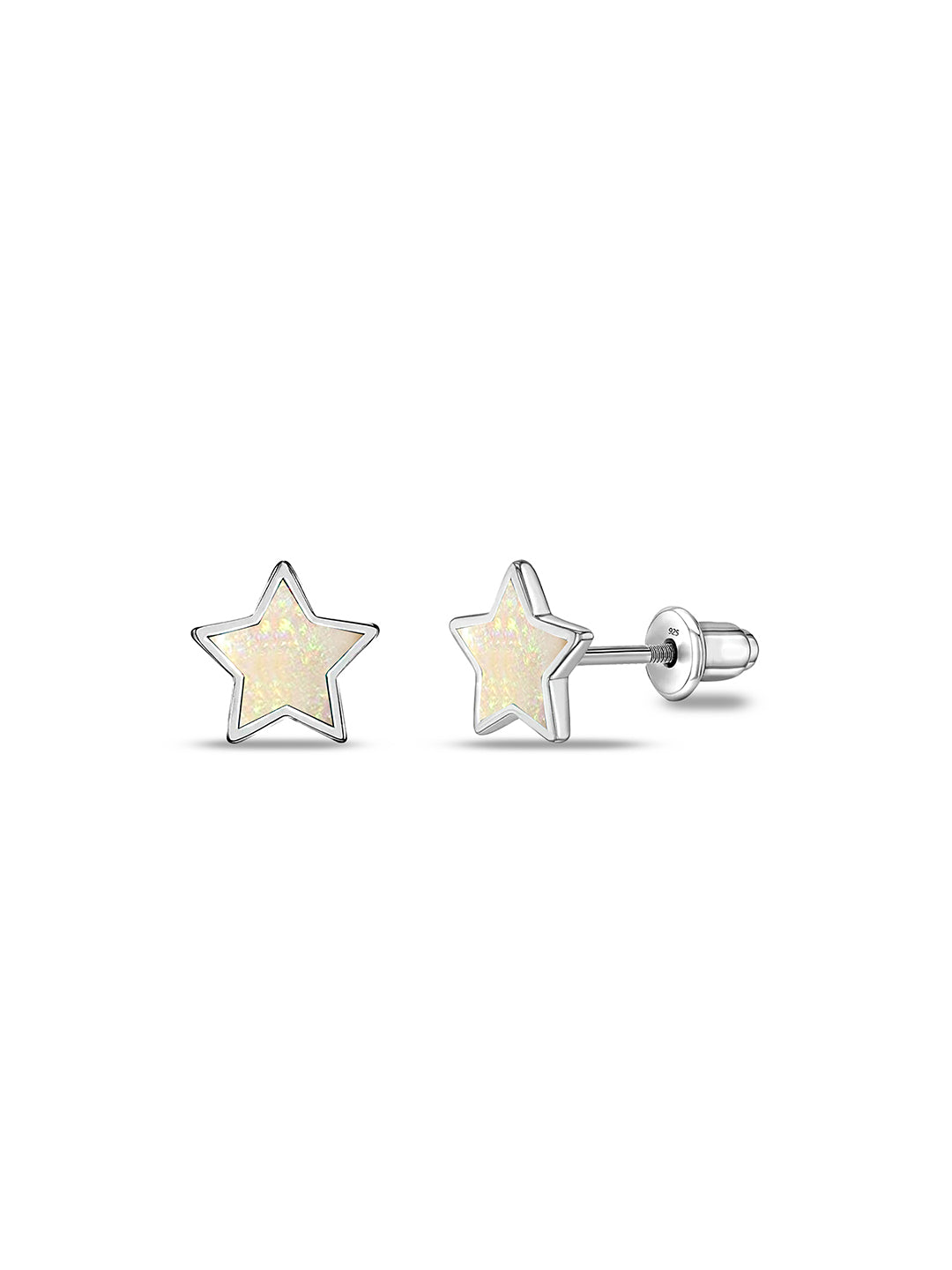 Astra Opal Star Kids' Screw-Back Studs