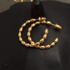 925 Sterling Silver Gold Plated Ball C Shape Hoop Earrings for Women Teen