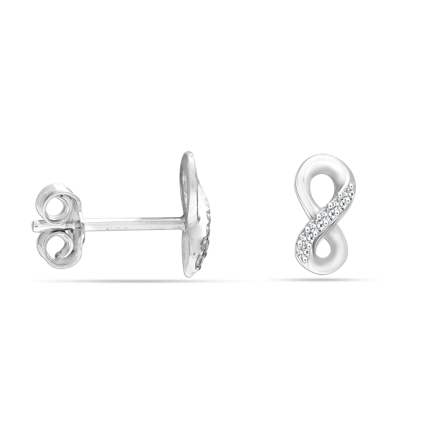 Dual Tone Stud Earrings