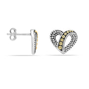 Dual Tone Stud Earrings