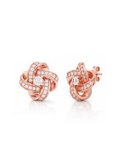 Nodo CZ Love Knot Women's Stud Earrings