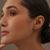925 Sterling Sliver 18K Gold-Plated Crossover Stud Earrings for Women Teen