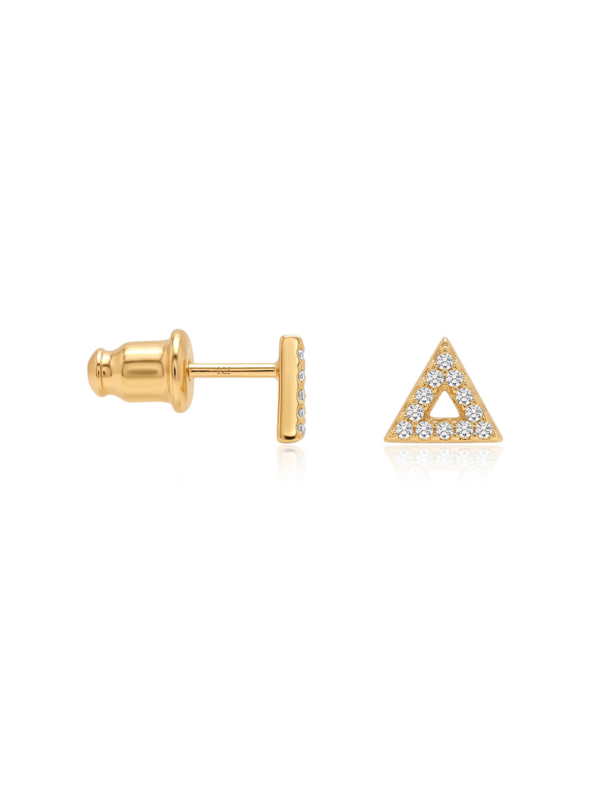 Flash Gold Stud Earrings