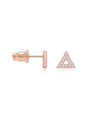 Rose Gold Stud Earrings