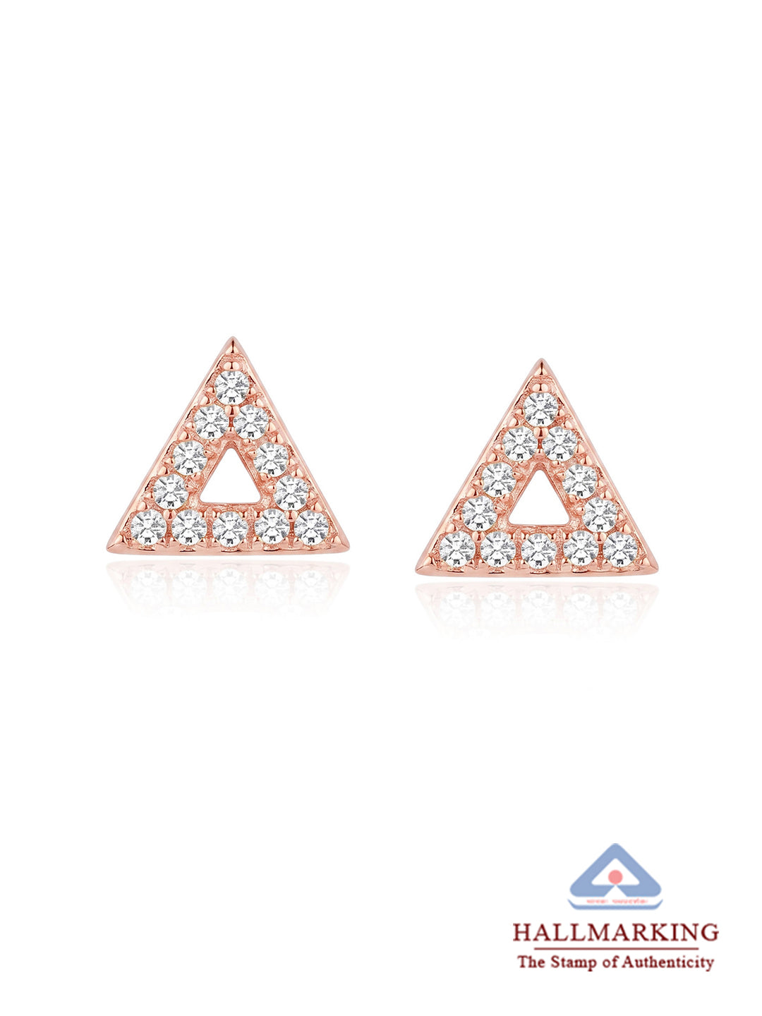 Rose Gold Stud Earrings