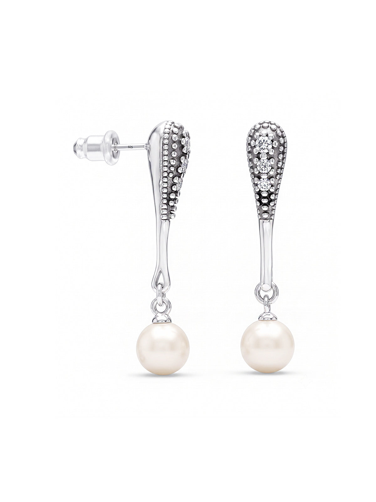 Elara Pearl Drop Earrings