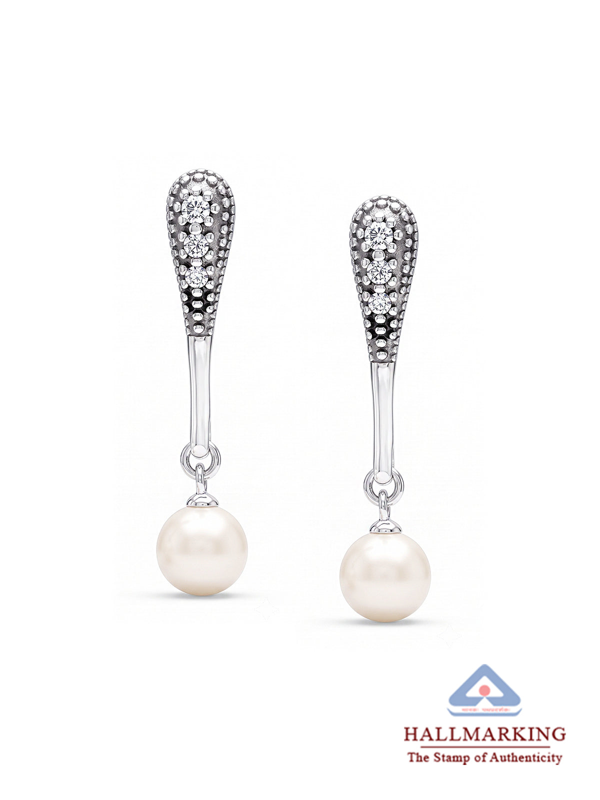 Elara Pearl Drop Earrings