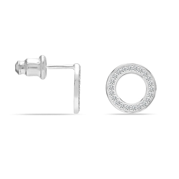 925 Sterling Silver Stud Earrings for Women CZ Hypoallergenic Earring for Girls Teens