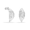 925 Sterling Silver Leaf Stud Earrings for Women and Girls