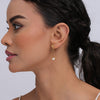 925 Sterling Silver 14K Gold-Plated Pearl Drop Dangle Earrings for Women Teen