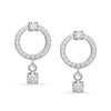 925 Sterling Silver Cubic Zirconia Drop Dangle Stud Earrings for Women