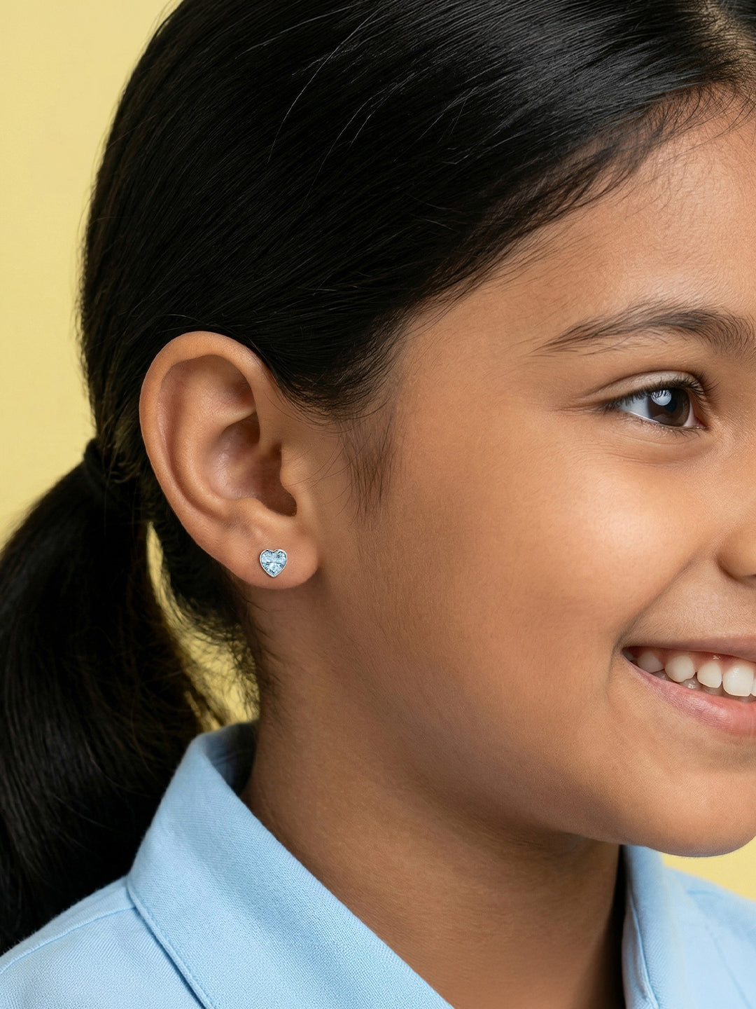 Rhodium Spark Kids Earrings