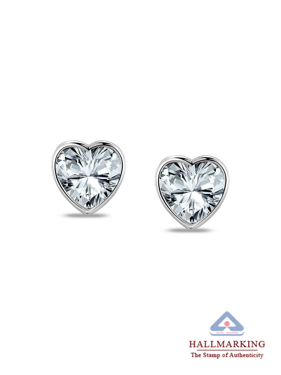 Little Shine Rhodium Earrings