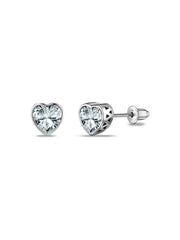 Little Shine Rhodium Earrings