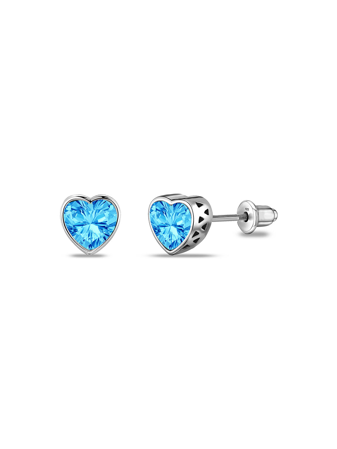 Mini Spark Rhodium Earrings