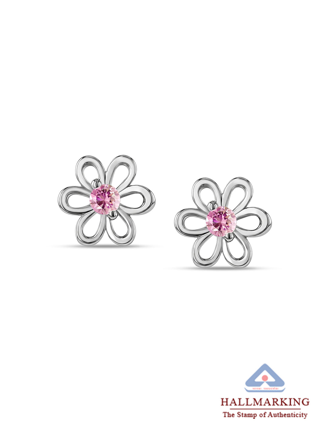 Classic Rhodium Kids Earrings