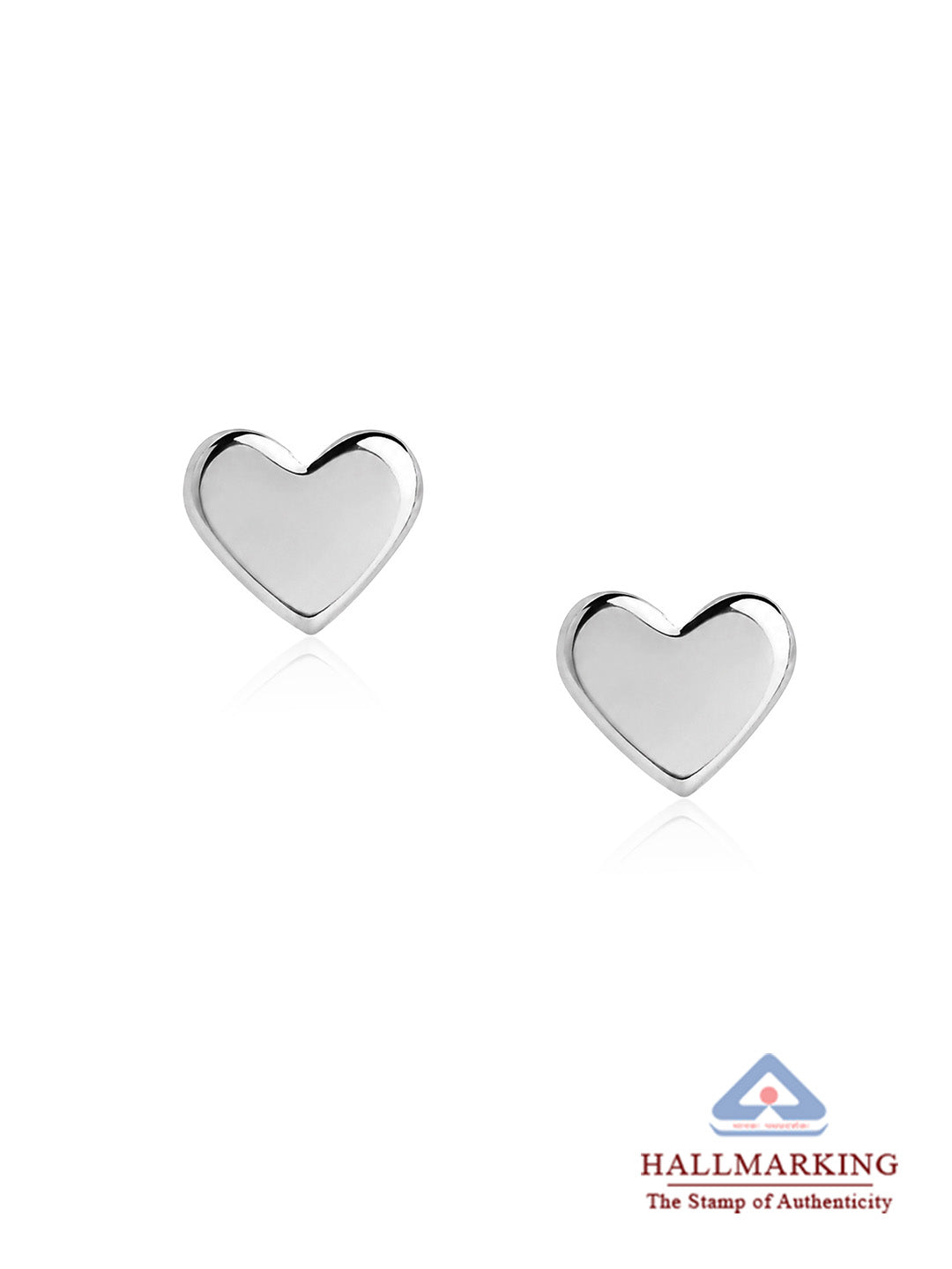 Kids Rhodium Stud Earrings