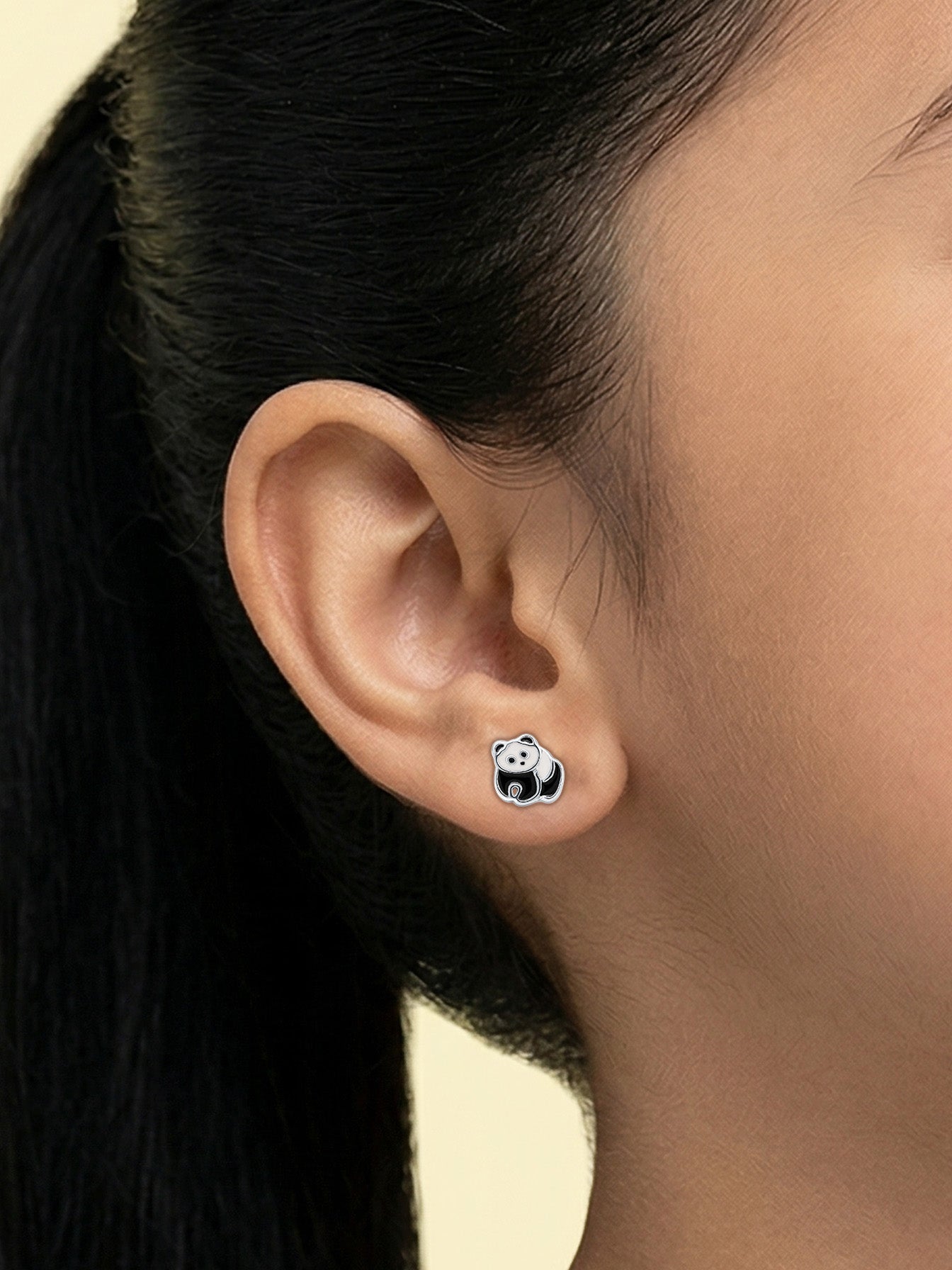 Cute Panda Studs for Kids