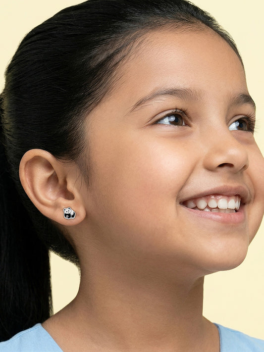 Cute Panda Studs for Kids