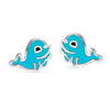 925 Sterling Silver Cute Fish Stud Earrings For Kids