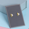 925 Sterling Silver Cute Bee Enamel Stud Earrings For Kids