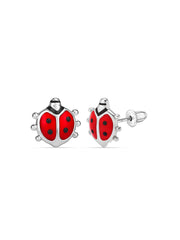 Cute Ladybug Studs for Kids - Pair