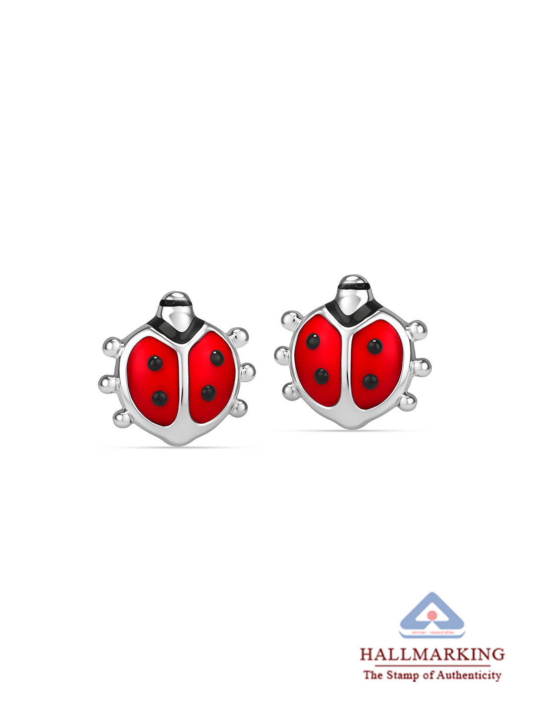 Cute Ladybug Studs for Kids - Pair